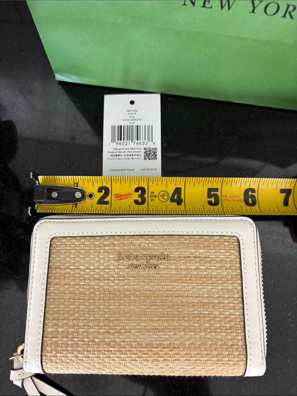 NWT Kate Spade Zip Wallet - Picture 8 of 9